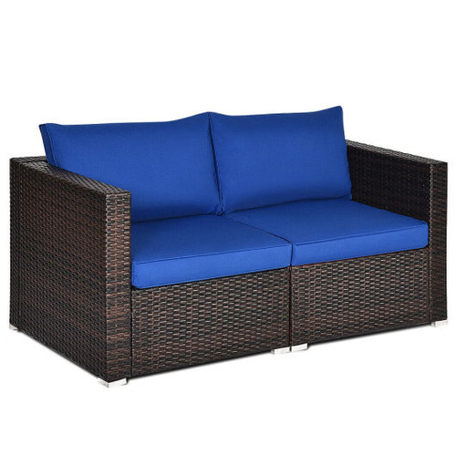 2pcs patio rattan sectional - 2pcs,